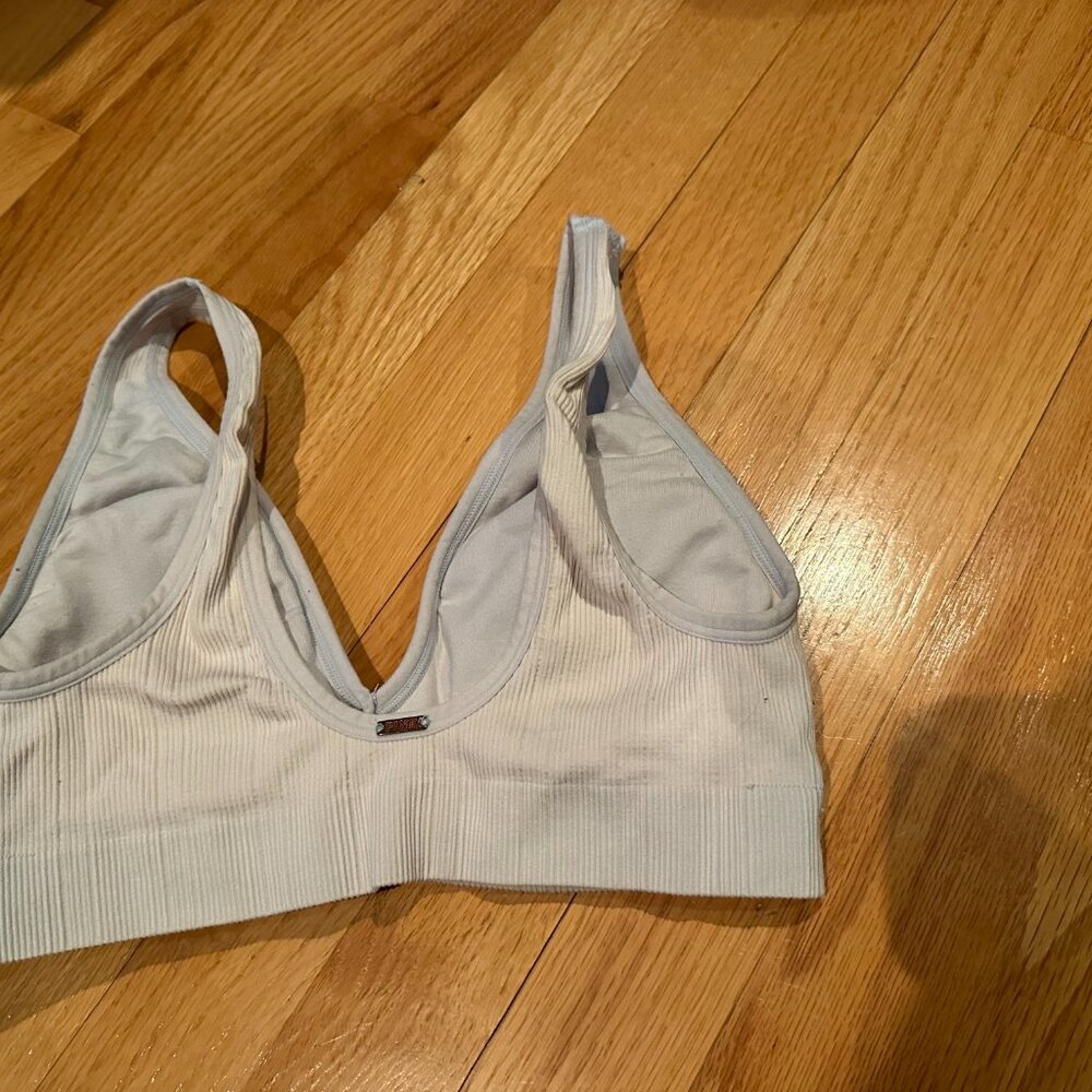 Pink Ribbed Bra - Picture 2 of 3